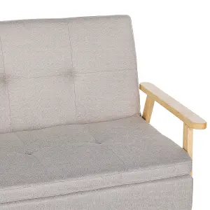 Beliani Retro Sofa Bed TJORN Beige