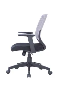 Malibu office chair in grey / black