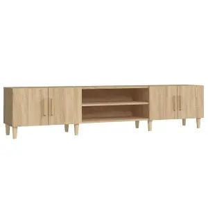 Berkfield TV Cabinet Sonoma Oak 180x31.5x40 cm Engineered Wood