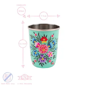 BillyCan - Picnic Tumbler - 300ml  - Mint Pansy