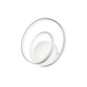 Luminosa Oz LED Decorative Swirl Integrated LED Wall Light White, 3000K