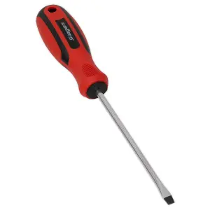 Sealey Screwdriver Slotted With Contoured Soft Grip Handle 5 x 125mm S01173