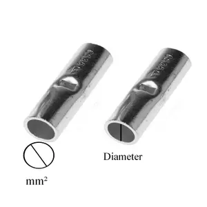 4 x Copper Butt Connection Terminal for a 35mm² Battery Cable Crimp or Solder