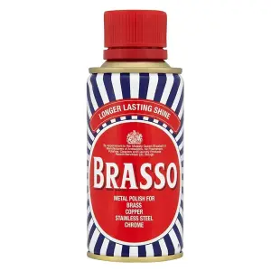 Brasso Metal Polish Liquid For Brass Copper Chrome, 175ml (Pack of 3)