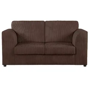 Luxor Jumbo Cord 3 + 2 Fabric Sofa Suite - Fullback Chocolate