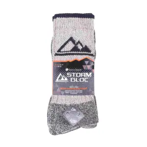 Storm Bloc - 3 Pairs Mens Heavy Duty Cushioned Socks 6-11 Beige