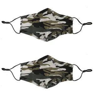 Termin8 Children's Camoflage Face Mask Green