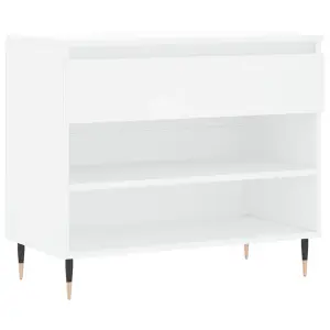 Berkfield Shoe Cabinet White 70x36x60 cm Engineered Wood