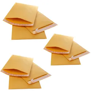 500 x Size 4 (170x245mm) Gold Padded Bubble Lined Postal Mailing Shipping Peel & Seal Closure Cushioned Envelopes