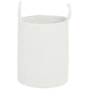 Laundry Basket Cream / 45cm H x 38cm W x 38cm D