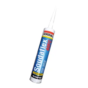 Soudal Soudaflex 40 FC Polyurethane Sealant/Adhesive White 310ml(4136) 34136 (Pack of 3)