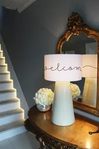 Text Welcome (Ceiling & Lamp Shade) / 25cm x 22cm / Lamp Shade