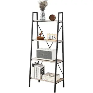 MCC Direct 4 Tier Ladder Display Bookshelf Natural