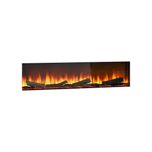 Focal Point Eccentra 2kW Black Electric Fire (H)514mm (W)1266mm (D)220mm