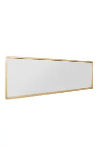 MirrorOutlet The Naturalis - Solid Oak Rounded Corner Cheval Mirror 67" X 23" (170CM X 58CM) Scandinavian 'Scandi' Inspired