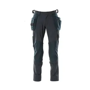 Mascot Accelerate Stretch Trousers with Holster Pockets (Dark Navy)  (28.5) (Leg Length - Regular)