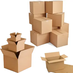 50 x 9x6x6" Strong Single Wall Cardboard Shipping Storage Packing Boxes