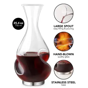 Original Products Final Touch Conundrum Red Wine Decanter Set