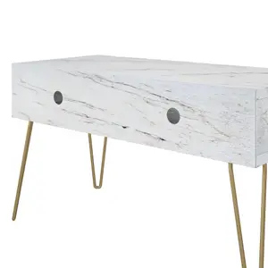 Novogratz Athena TV-Stand White Marble