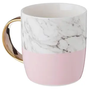 Maison by Premier Mimo Pastel Pink S Letter Monogram Mug