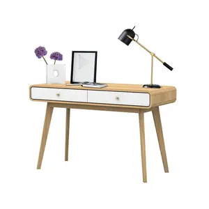 Justine Writing Desk Oak/White