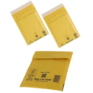 200 x LL (230 x 330mm) Mail Lite Gold Padded Bubble Lined Postage Mailing Envelopes