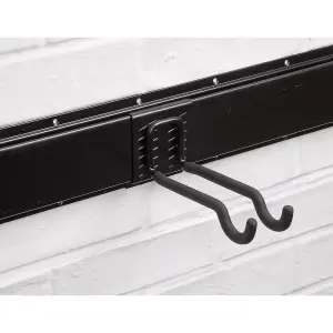 Sealey Sports Equipment Storage Hook PVC Wrapped & Powder Coated Black APH06