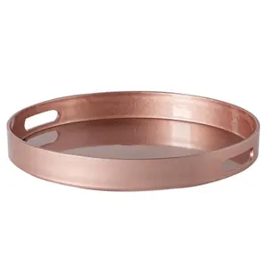 Argon Tableware - Round Serving Tray - 33cm - Rose Gold