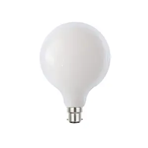 Harper Living 8 Watts G95 B22 BC Bayonet LED Bulb Opal Globe Warm White 3000K Dimmable, Pack of 4