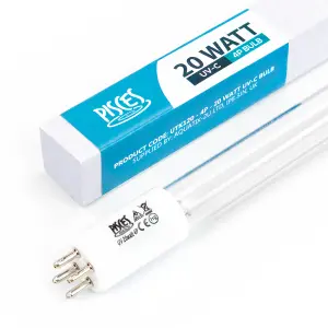 Pisces 20w (Watt) 4 Pin Linear Pond UV Filter Bulb for Laguna Pressure Flo