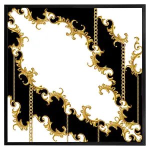 Baroque (Picutre Frame) / 12x12" / Black