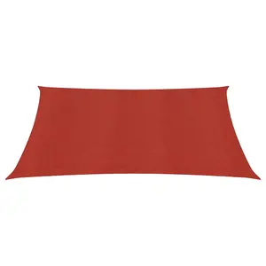 Berkfield Sunshade Sail 160 g/m2 Red 3.6x3.6 m HDPE