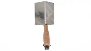 Toolty Corner Lining External Angled Trowel with Cork Handle 120x75mm Stainless Steel for Plastering Finishing DIY