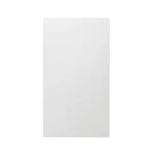 GoodHome Garcinia Integrated handle Gloss white Highline Cabinet door (W)450mm (H)715mm (T)19mm