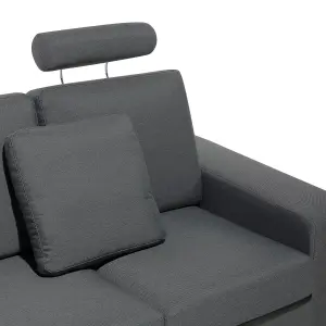 Corner Sofa STOCKHOLM Dark Grey Fabric Left Hand