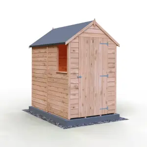 Shire Overlap 6x4 Single Door Value Shed with Window