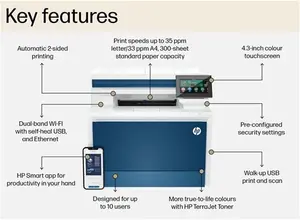 HP Color Laserjet Pro 4302Dw Wireless Color Printer