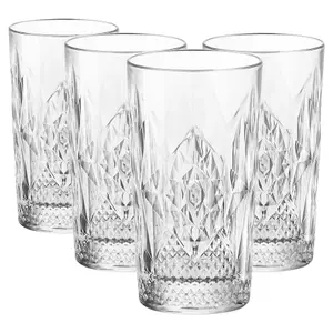 Bormioli Rocco - Bartender Stone Highball Glasses - 490ml - Pack of 4