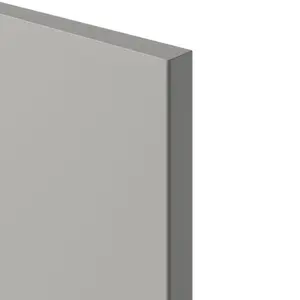 GoodHome Stevia Innovo handleless Matt pewter grey Slab Drawer front, Pack of 2 (H)340mm (W)297mm (T)18mm