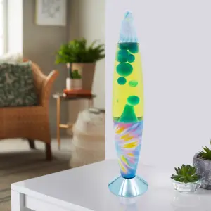 Global Gizmos Tie Dye Pattern Lava Lamp