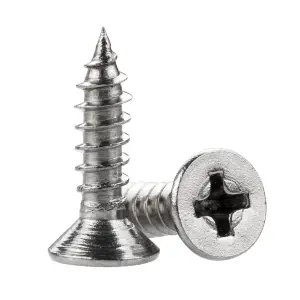 M5 x 30mm POZI COUNTERSUNK WOOD SCREWS POZIDRIVE A2 STAINLESS STEEL Pack of 10