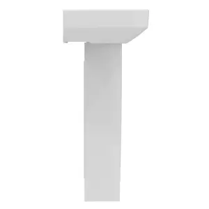 Ideal Standard i.life S Gloss White Rectangular Floor-mounted Full pedestal Basin (H)84.5cm (W)55cm