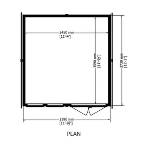 Garden Studio 12 x 12 Ft. Summer House No