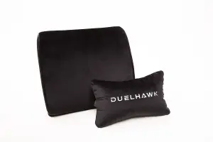 Duelhawk Storm Grey Fabric Gaming Chair