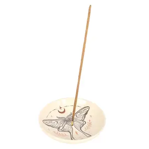 Something Different Luna Moth Incense Holder Beige/Grey (One Size)