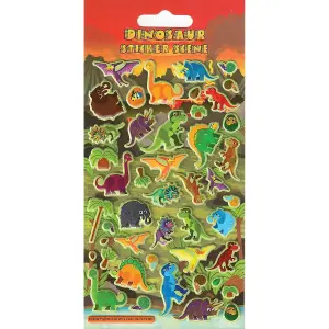 Paper Projects Reusable Dinosaurs Puffy Stickers Multicoloured (One Size)