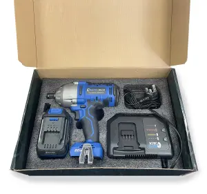 Autojack Heavy Duty Cordless Impact Wrench 1000Nm 1/2" Drive with 20V 6Ah Battery & Charger