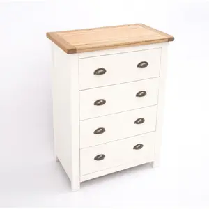 Lovere 4 Drawer Chest of Drawers Brass Cup Handle