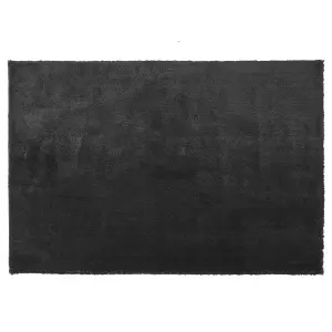 Shaggy Area Rug 160 x 230 cm Black EVREN