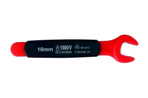 Laser Tools 8721 VDE 1000V Insulated Open Ended Spanner 10mm